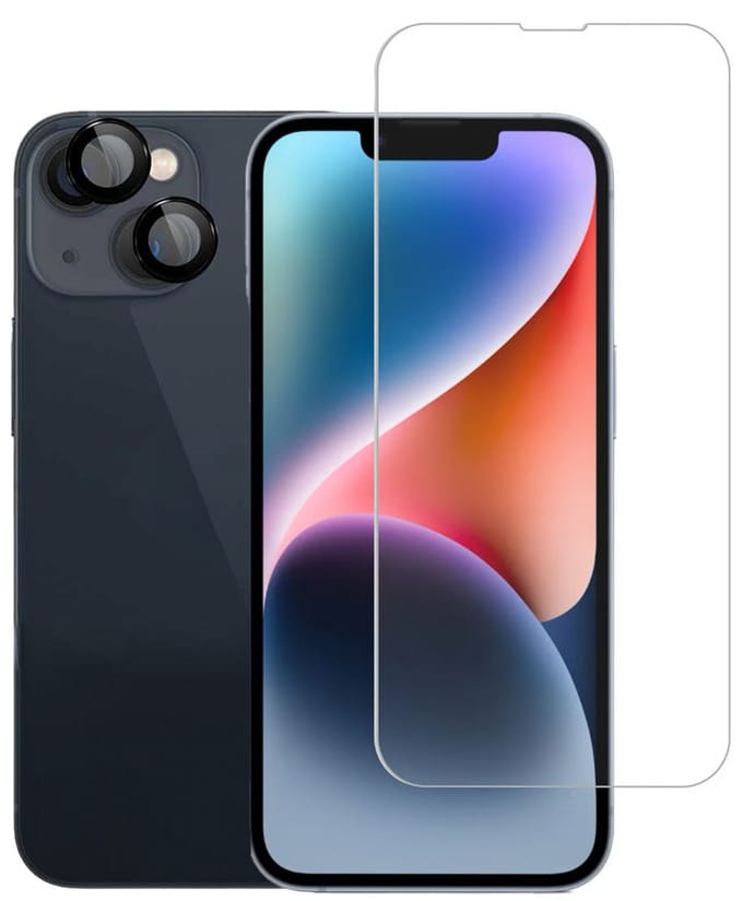 imoshion Screenprotector Gehard Glas Inclusief Camera Lens Protector - Geschikt voor Apple iPhone 14