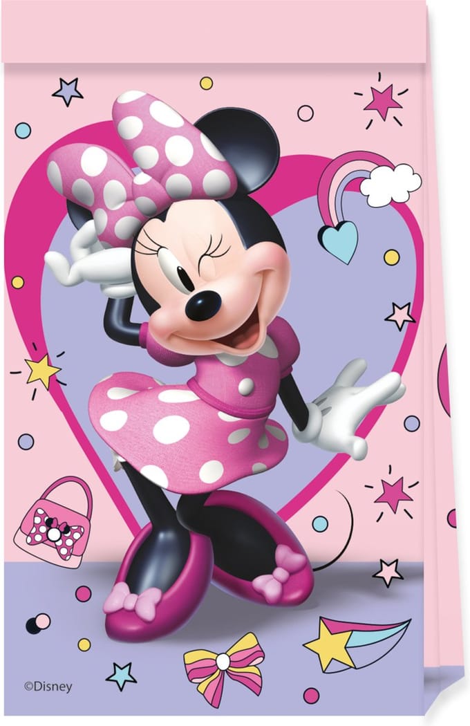 Uitdeelzakjes FSC Minnie Mouse - 4 stuks