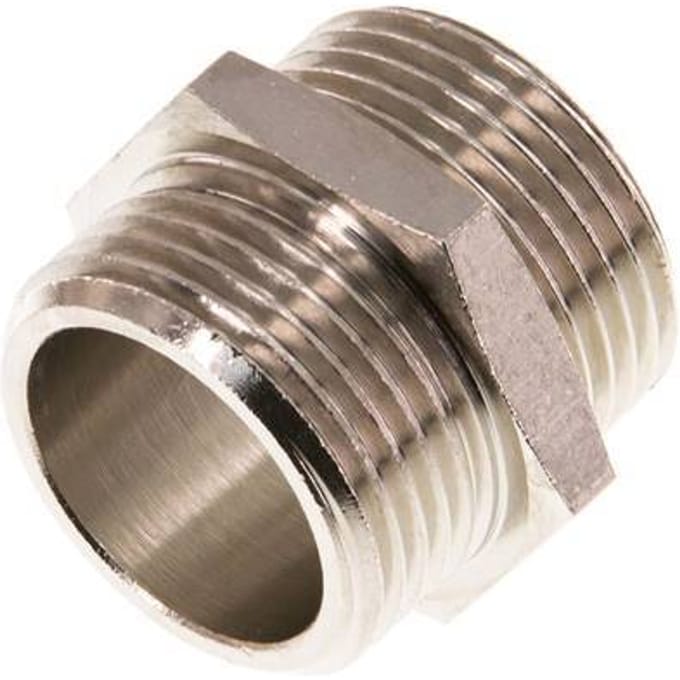 G 3/4'' Vernikkeld Messing Borstnippel 16 Bar