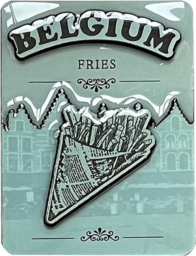 Memoriez 2D Magneet Friet Petrol