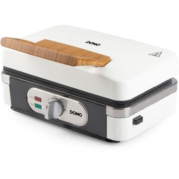 DOMO SANDWICH-WAFFEL-GRILL 3-IN-1 POWDER WHITE Tosti-apparaat Wit