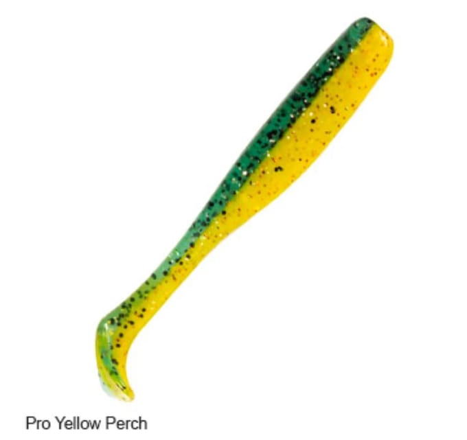 Zman Soft Lure Slim SwimZ 2,5 Inch 8/Pack Pro Geel Baars (4656)
