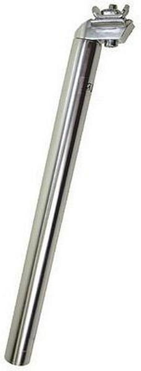 Zadelpen vast 27 x 350 mm aluminium zilver