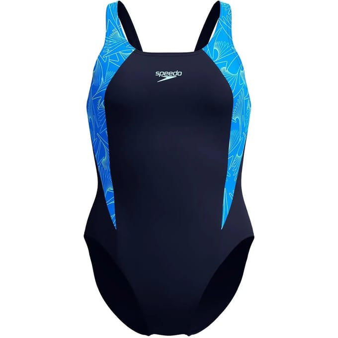 Speedo HyperBoom Splice Muscleback Dames Sportbadpak - Marine/Blauw
