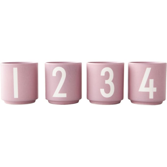 Design Letters Mini Cups Lavender 4 st