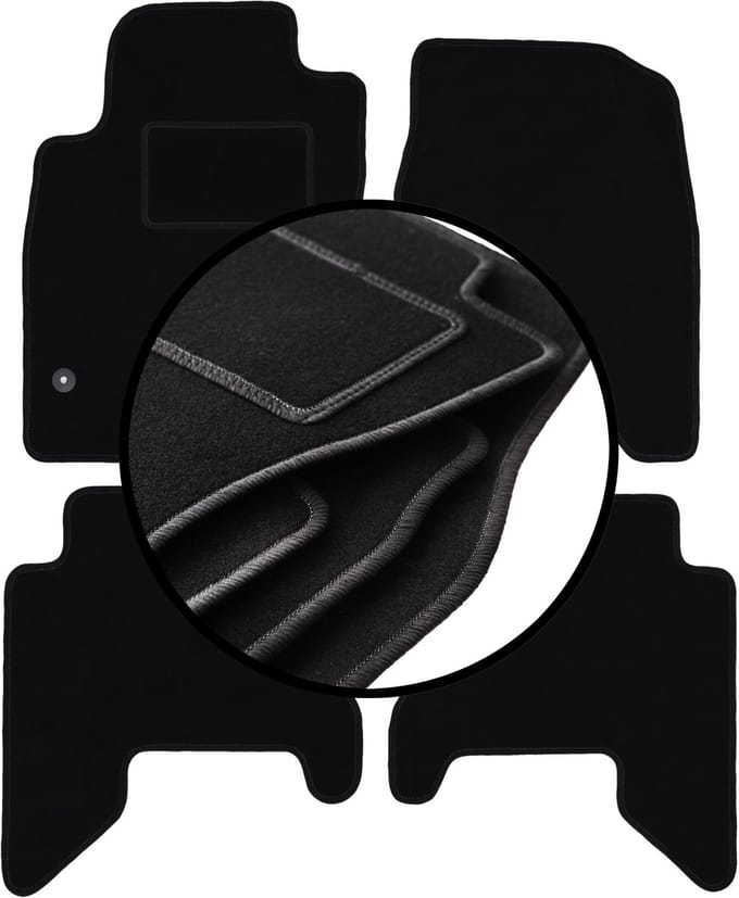 Complete set veloursmatten voor: Nissan Pathfinder R51 SUV (2004-2014)
