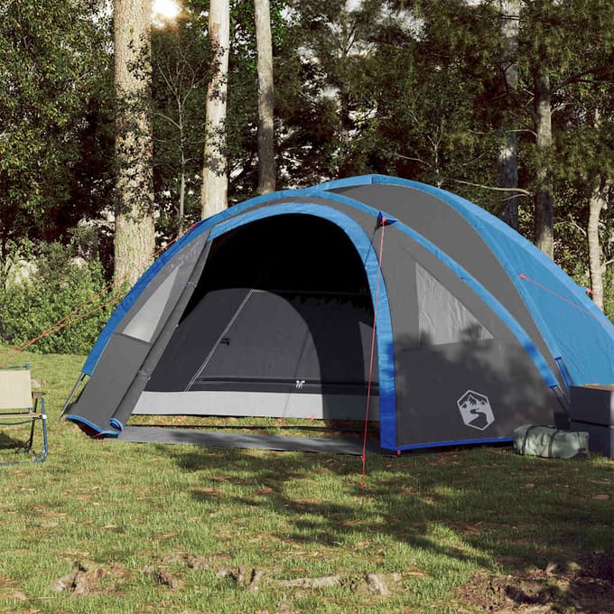 vidaXL - Koepeltent - 4-persoons - waterdicht - blauw