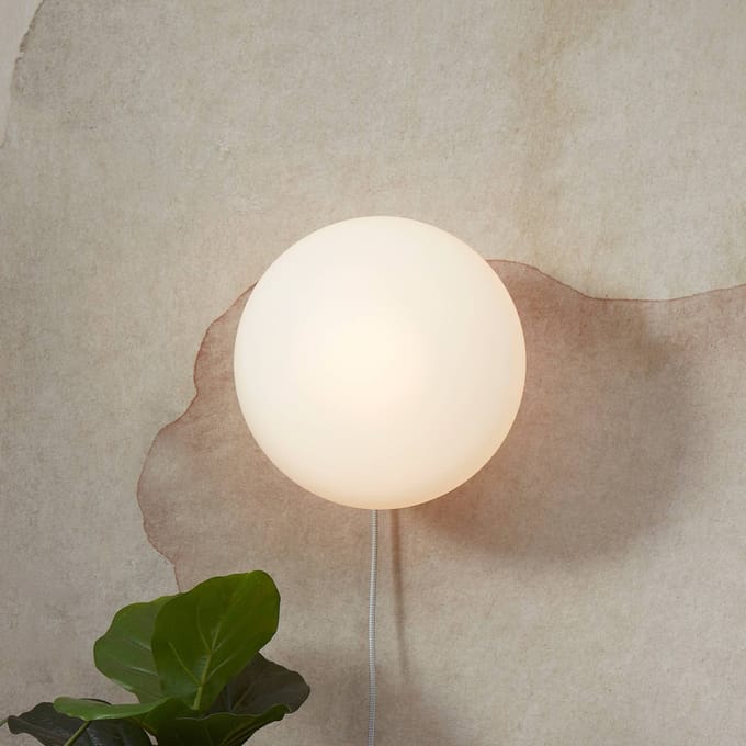 IT´S ABOUT ROMI IT'S ABOUT ROMI wandlamp Sapporo, Ø 28 cm, glas, E14