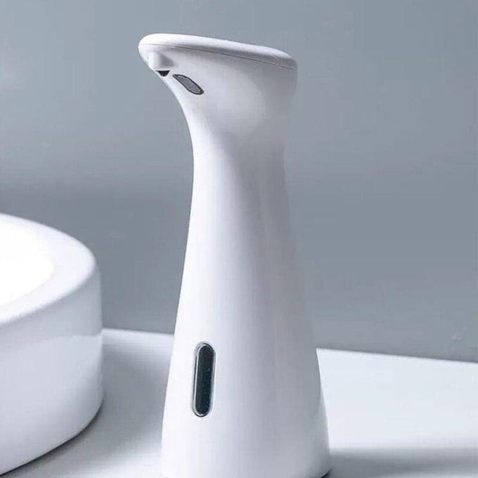 Automatische Sensor Zeepdispenser Wit Hoge Kwaliteit Abs Waterdicht Handzeep Sensor Badkamer Smart Wassen Handstuk gray