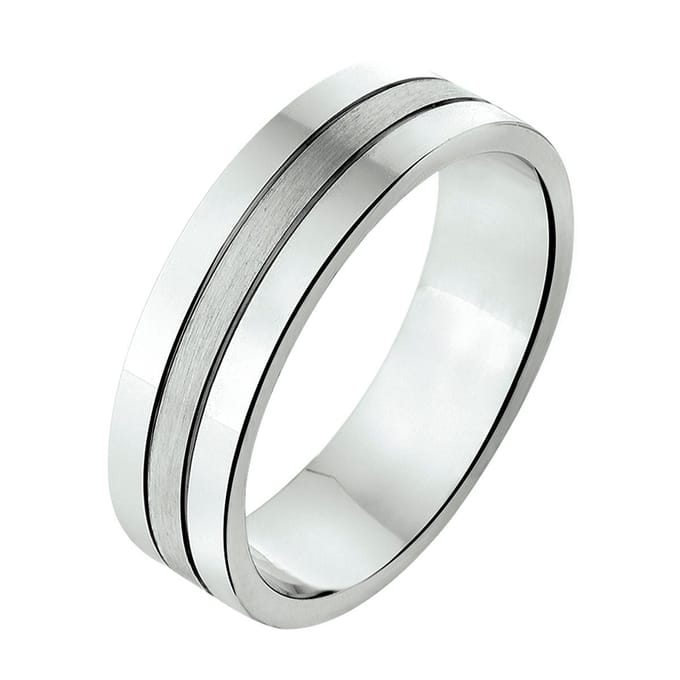 ring a309 - 6 mm - zonder steen zilver gerhodineerd 1315215