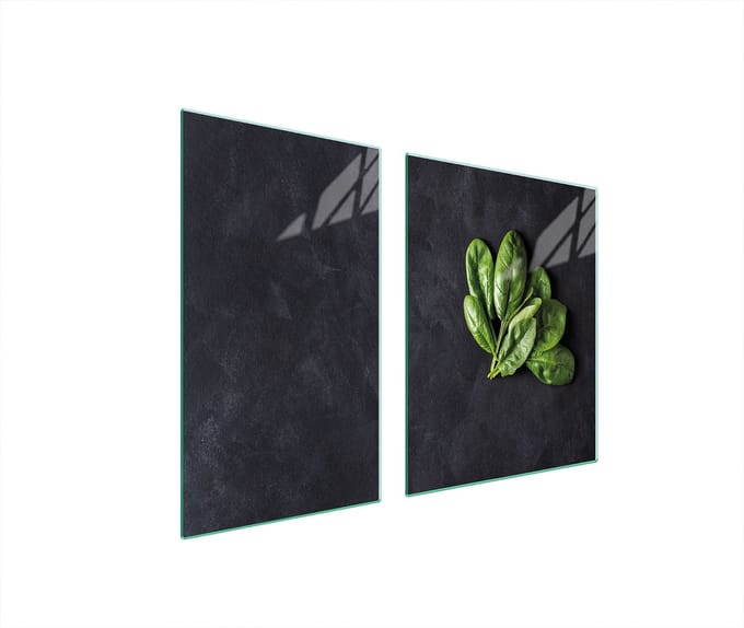 TMK ArtDeko - Snijplank - Glas - 100x52cm - Basilicum