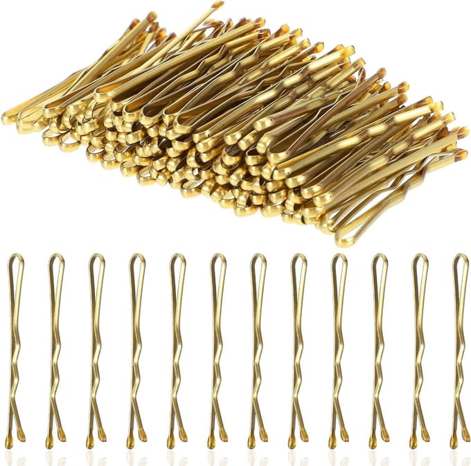 Mini Haarspelden - Kleine Speldjes - Haar Fixeren - Golvend Design - 100 Stuks - Mix Kleuren
