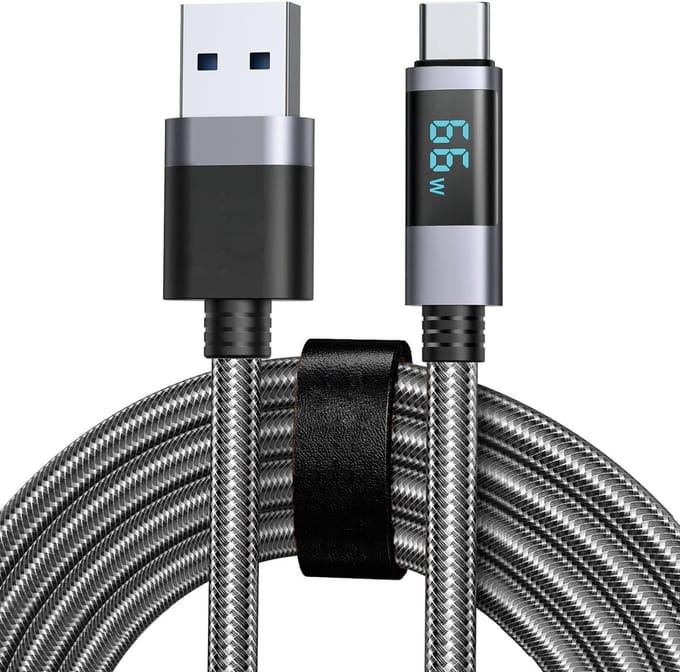 USB C Kabel - Nylon Gewoven - USB naar USB C - Snellader - USB-A naar USB-C Oplader - USBC Oplaadkabel