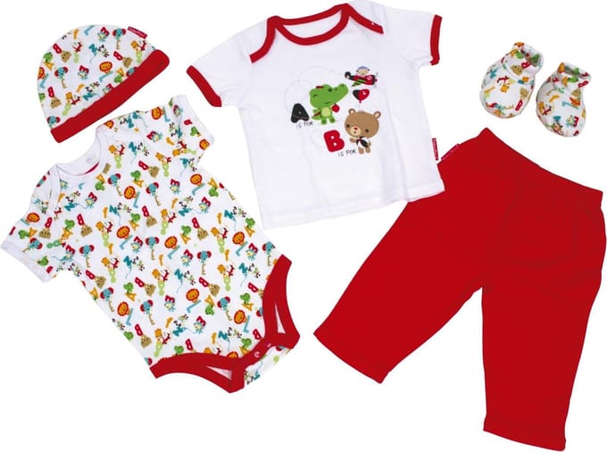 Fisher-price Babykleding In Giftbox 5-delig
