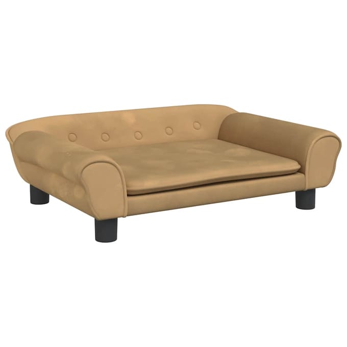 vidaXL - Hondenmand - 70x48x22 - cm - fluweel - bruin