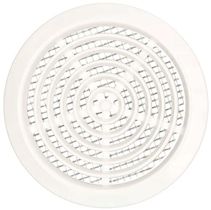 Ventilatierooster rond 80 mm met insectenhor