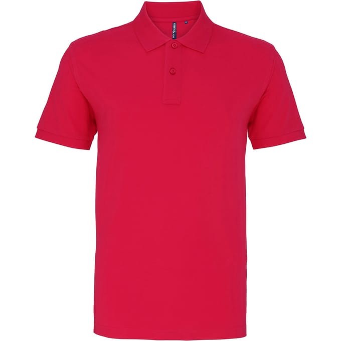 Asquith & Fox Heren Poloshirt met korte mouwen (Heet Roze)