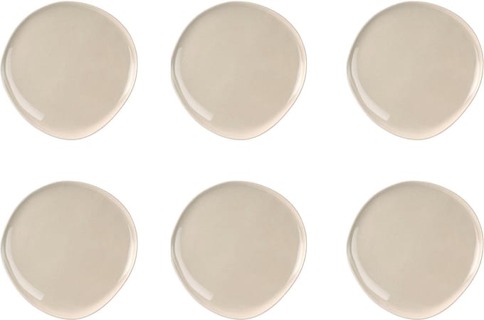 Medard de Noblat - Oslo Linen - Dessertbord 22 cm - 6 delig - Stoneware