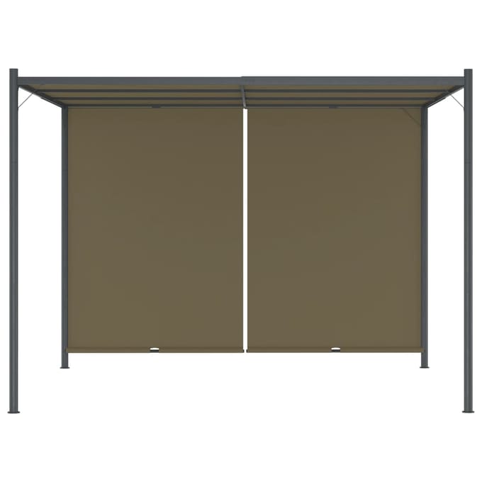 vidaXL - Pergola - met - uittrekbaar - dak - 180 - g/m² - 3x3 - m - taupe