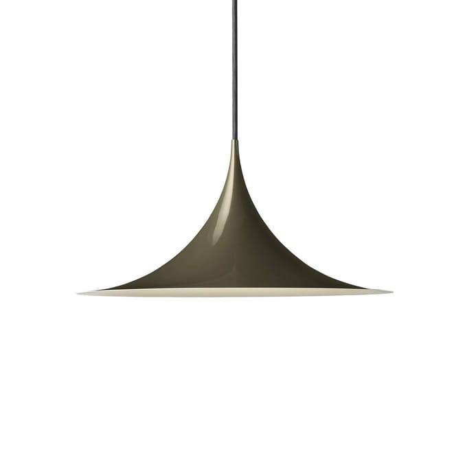 Gubi Hanglamp Semi, Ø 30 cm, glanzend cacaobruin