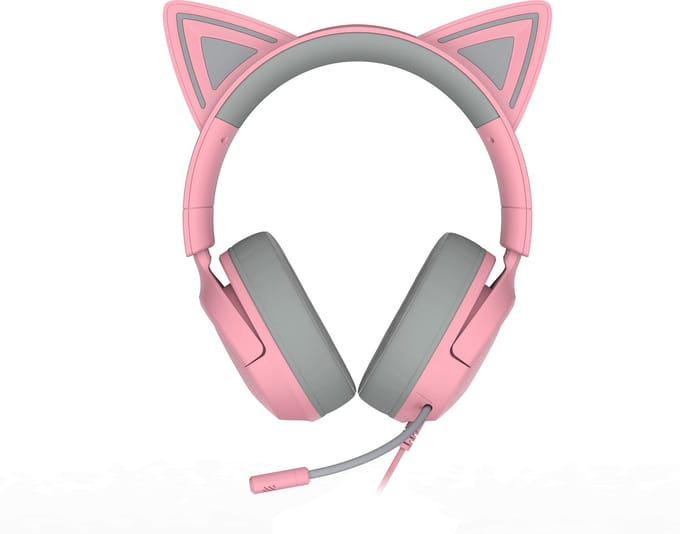 Razer Kraken Kitty V3 X - Gaming Headset - 7.1 Surround - 3.5mm - Roze