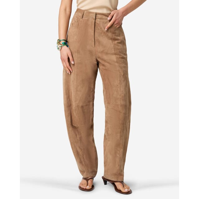 Ibana Paral Suede Broeken Dames - Bruin - Maat 40
