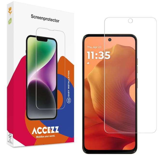 Accezz Screen Protector - Geschikt voor Motorola Moto G56 - Gehard Glas Screenprotector