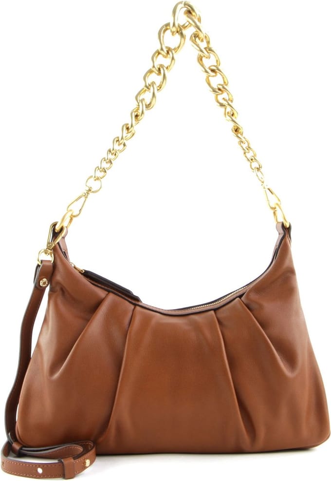 GIANNI CHIARINI Leren Handtas Schoudertas Bonnie Handbag Tabacco Bruine