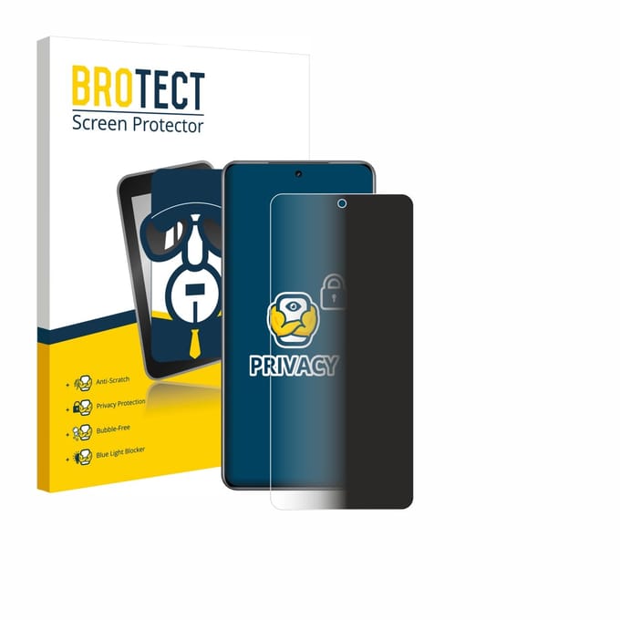 BROTECT - privacy screenprotector voor realme Neo 8 - Folie Beschermfolie Blauwlichtfilter