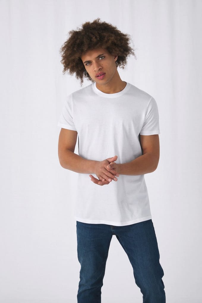 Classic E150 T-shirt B&C Collectie Wit Maat XS