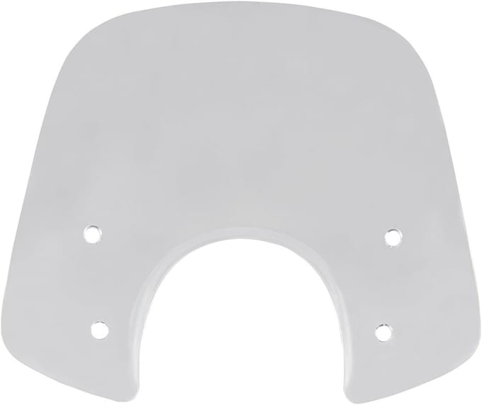 Motorfiets Windscherm - Winddeflector Spoiler - Optimale Windbescherming - Verstelbare Hoogte Hoek - 46.5 cm Breed - Transparant