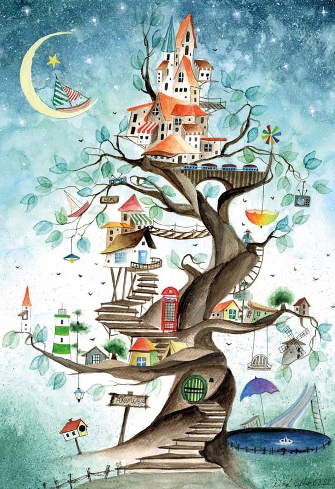 Magnolia puzzel The Tale of a Tree - 1000 stukjes legpuzzel.
