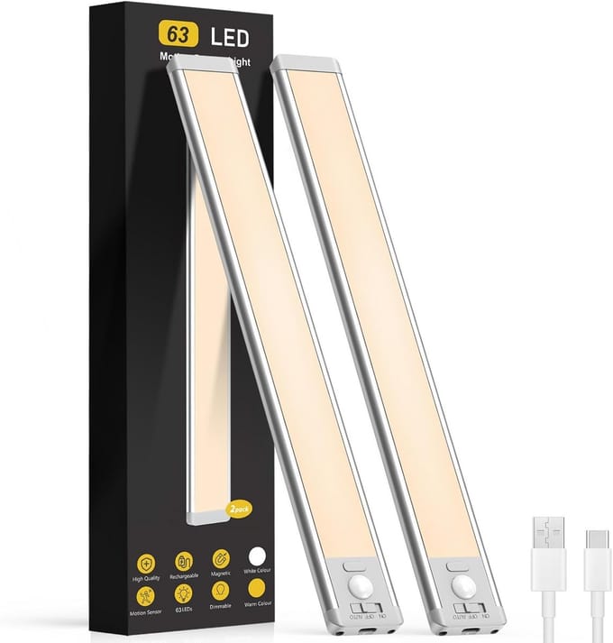 Oplaadbare LED Verlichting met Bewegingssensor voor Onder Kast Keuken Trapgat