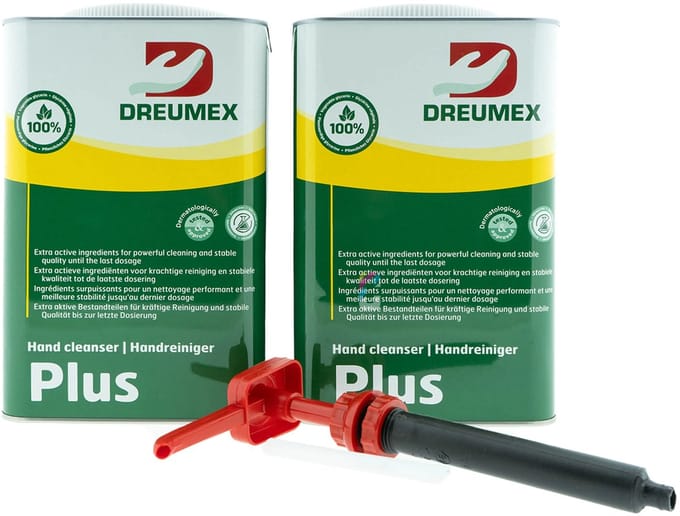 Dreumex Plus garagezeep - ACTIESET 2x 4.2kg + handpomp