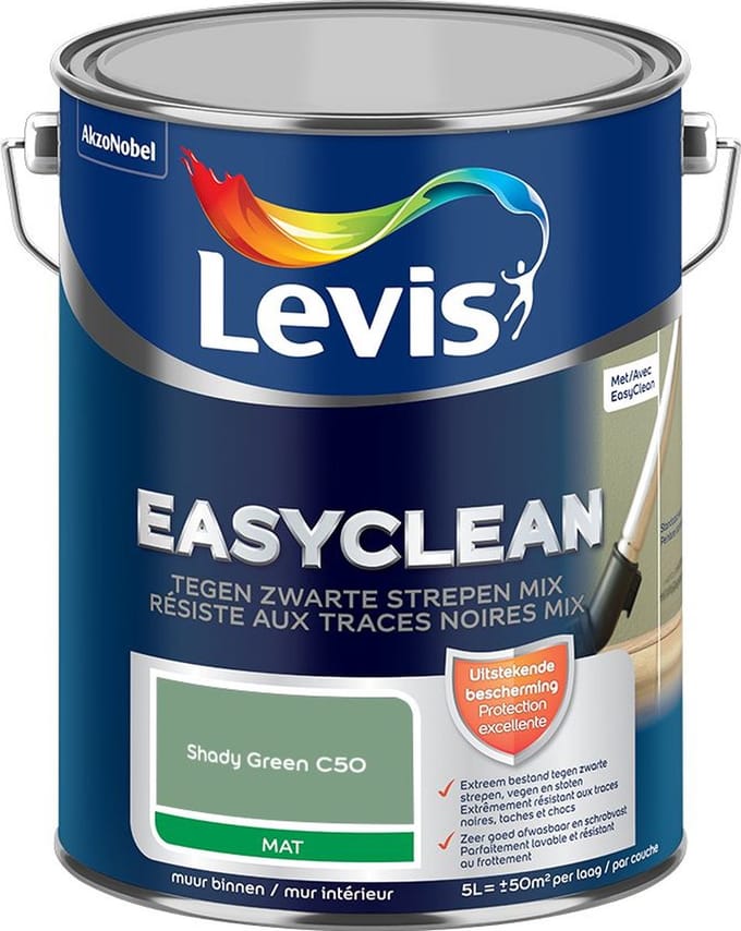 Levis - Easyclean Tegen Zwarte Strepen Mix - Shady Green C50 - Mengverf - 5 L