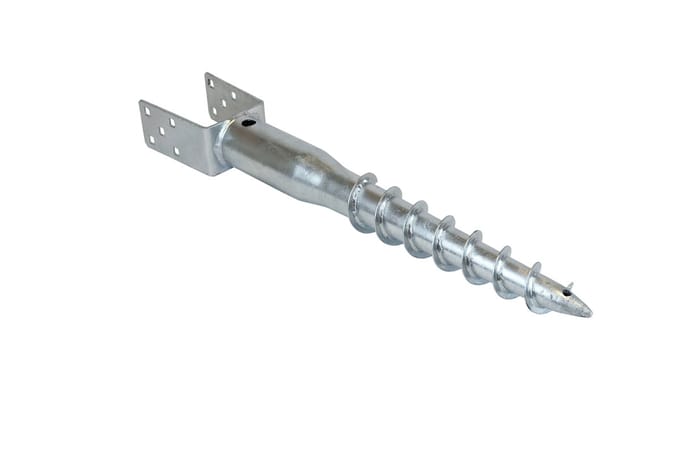 Wovar Schroefpaal met U|houder | Voor 9 x 9 cm Palen | Per Stuk