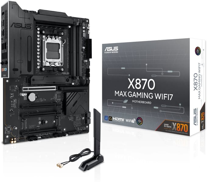Asus 90MB1LY0-M0EAY0 Moederbord Socket AMD AM5 Vormfactor ATX Moederbord chipset AMD® X870