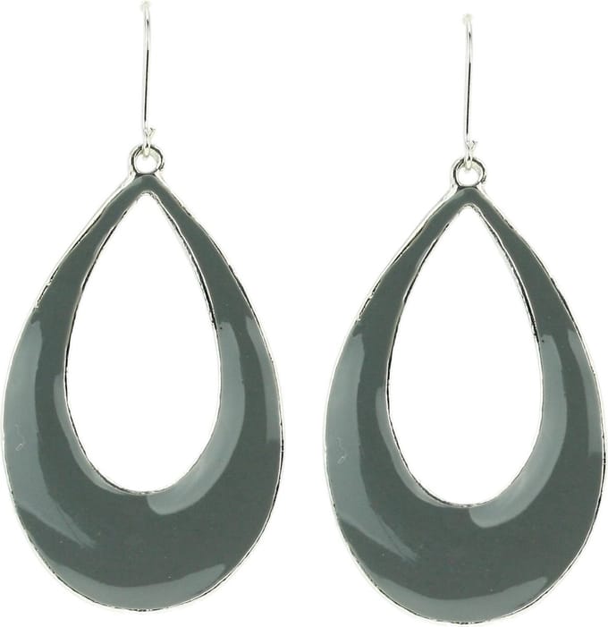 Behave - Oorbellen dames druppelvorm - groen minimalistisch design