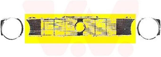 VanWezel 5810510 - Grille calandre pour Volkswagen Golf cabrio jusque 09/1993