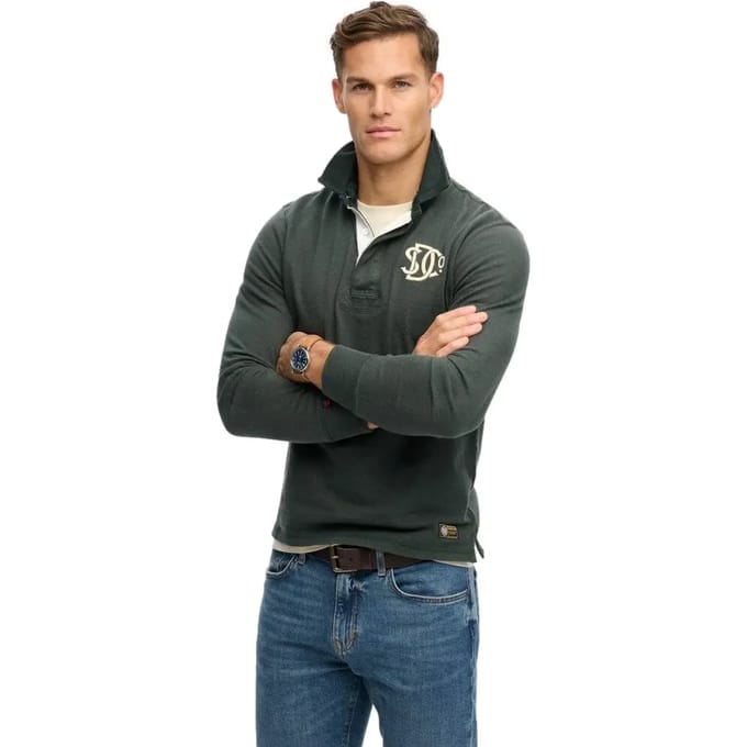 Superdry - Vintage Athletic Rugby Shirt - Heren - Tops