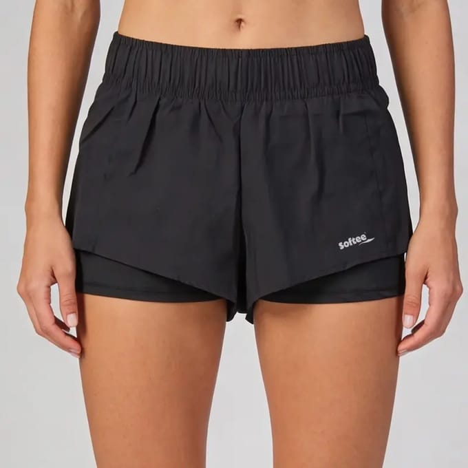 Softee Aroa damesshort zwart - S