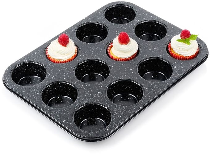 Muffinvorm Graniet 35x26,5 cm - Bakvorm - Cupcake Vorm - Muffin - Vormpjes