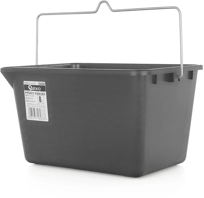 GEKO Verfemmer - 8L - Stevig PP Plastic - Met Groeven en Liter Markeringen