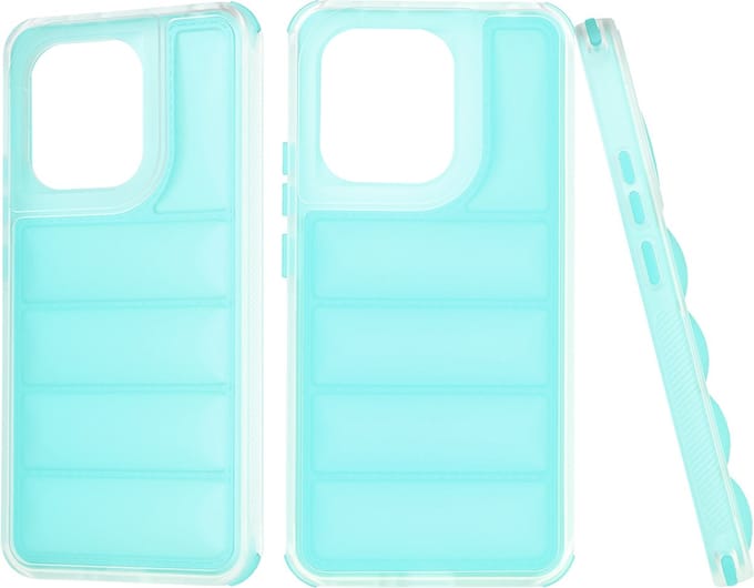 Hoesje geschikt voor Xiaomi Redmi Note 13 4G - Techsuit Wave Shield Shockproof Hard Case Back Cover - Turquoise