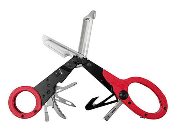 SOG Multitool Parashears Red