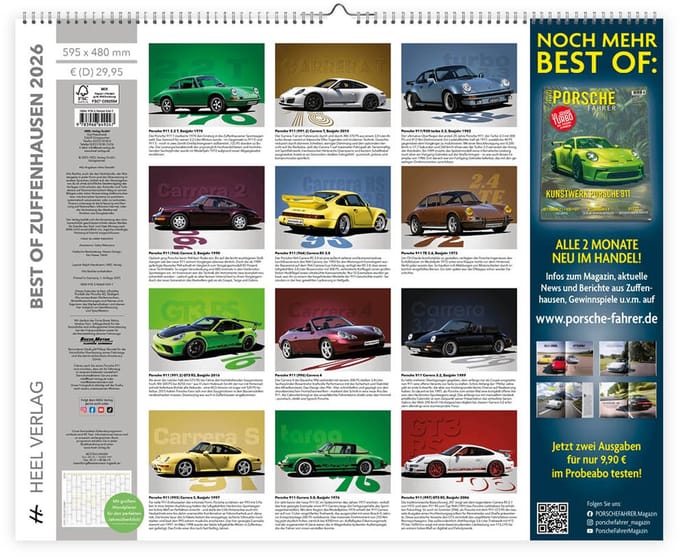 Porsche (Best of Zuffenhausen) kalender - 2026