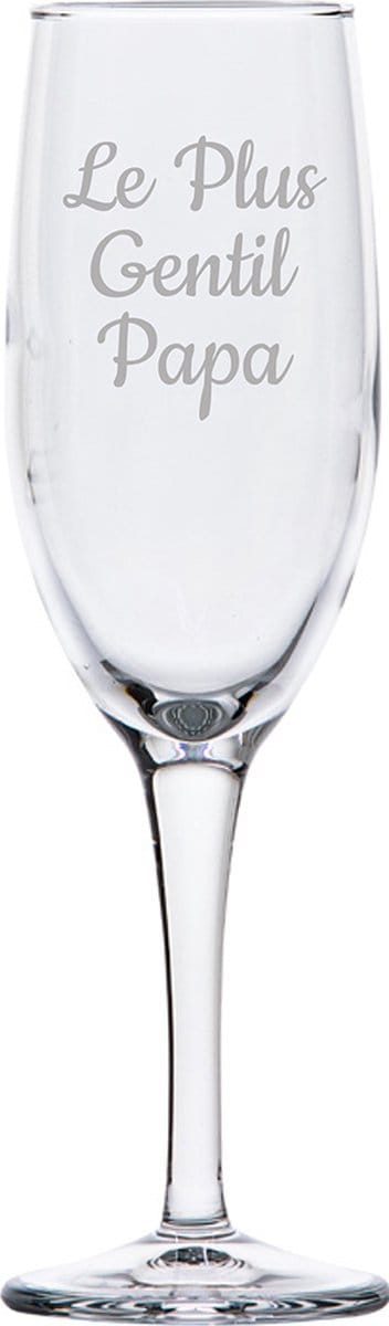 Champagneglas gegraveerd - 16,5cl - Le Plus Gentil Papa