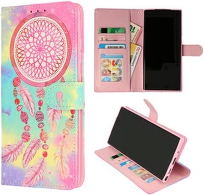 Cityhoesje - Bookcase - iPhone 12 Pro Max - incl. Pasjeshouder Dromenvanger-Veren