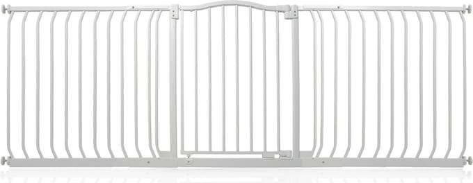Safetots Klemhekje met Gebogen Bovenkant, 197cm - 206cm, Mat Wit