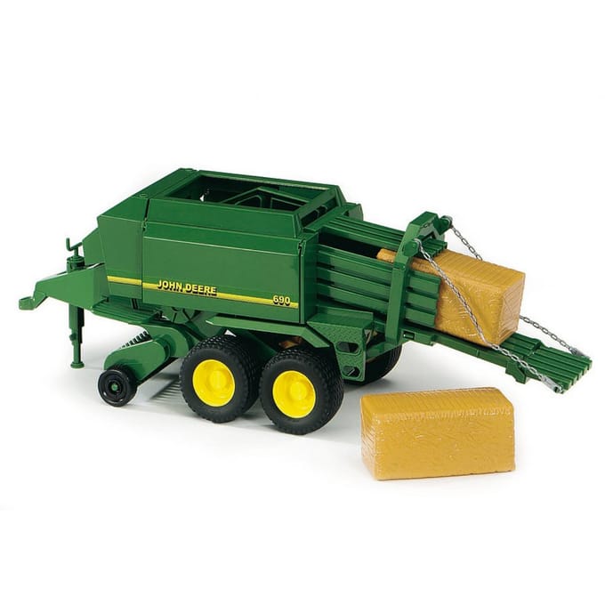Speelgoed | Miniature Vehicles - John Deere Balenpers Bruder (02017)